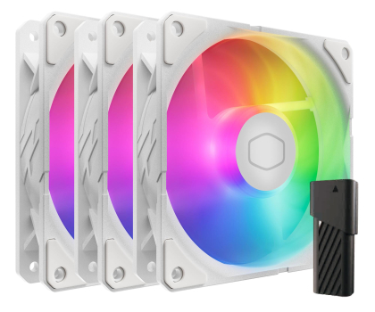 Wentylator do komputera COOLER MASTER SickleFlow Edge 120 ARGB White Triple Pack 3x120mm
